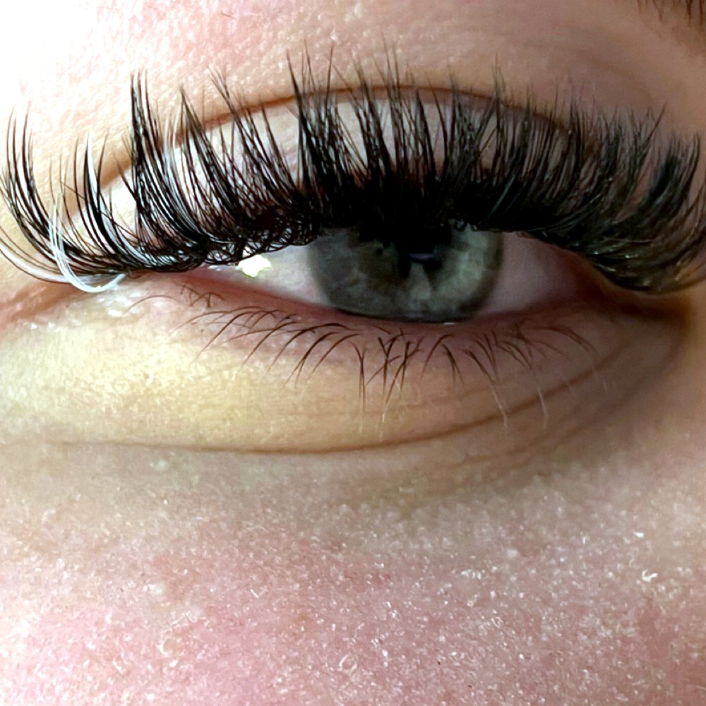 Lashes with a pop of color